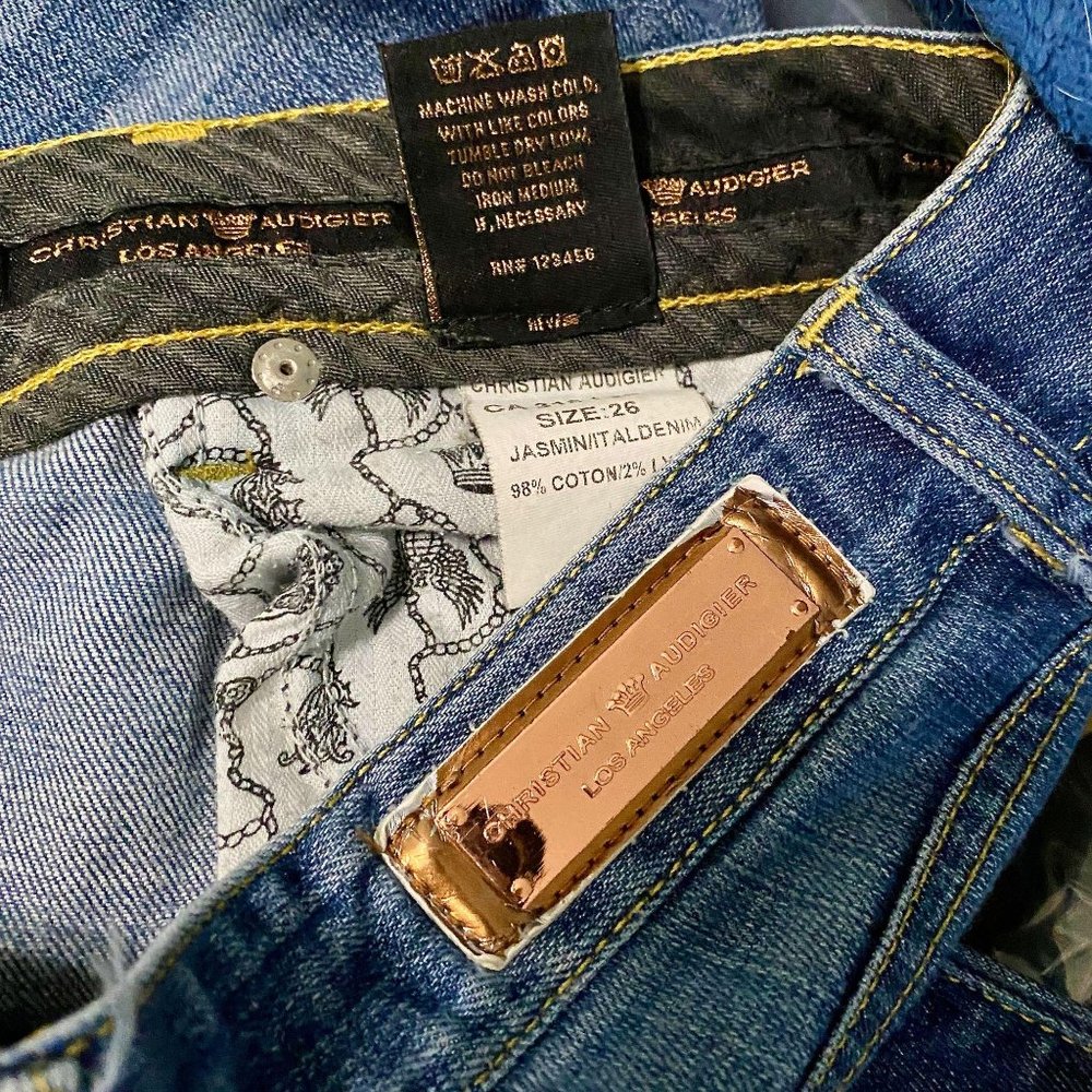 Christian Audigier Jasmin Rose Gold Denim CA318L28